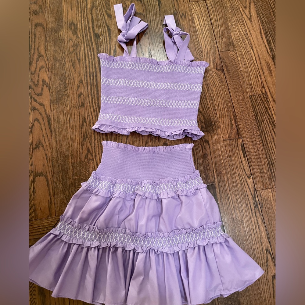 Skirt and top set